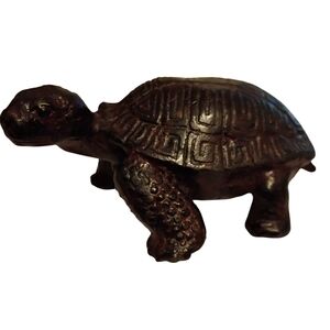 Decorative Brown Turtle Figurine